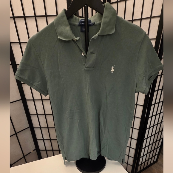 Ralph Lauren Women's Jade Green Classic Fit Polo ~ Size Medium - Picture 2 of 9